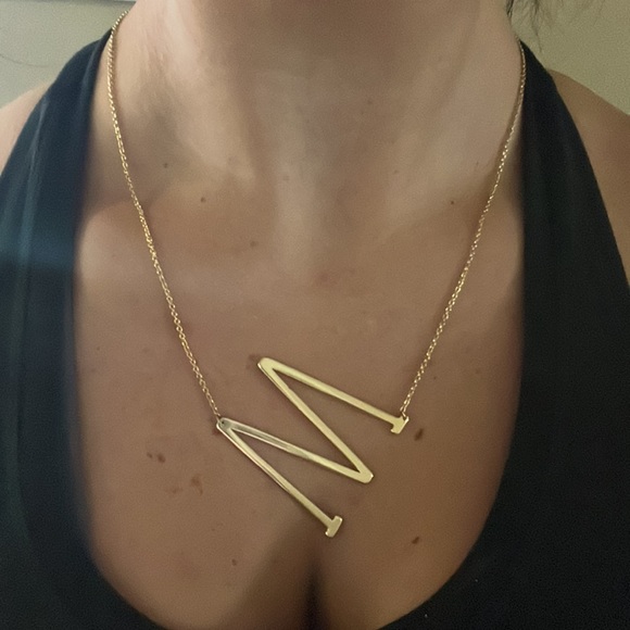 gold letter necklace!! - Picture 4 of 4